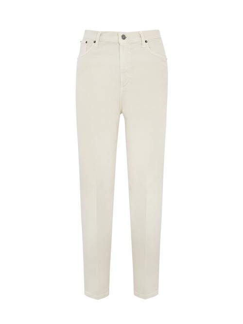 Pantalone Bessie loose in bull di cotone e lyocell DONDUP | DP784 CS0179Y IB6005